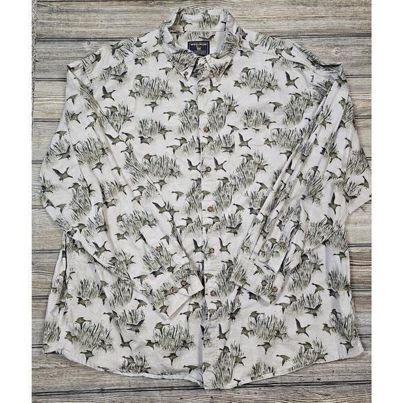 Woolrich Other - Woolrich Shirt Mens 2XL AOP Bird Duck Water Fowl Button Down Hunting Outdoor